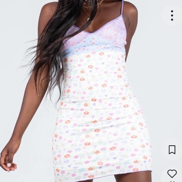 Princess Polly Adelaide Floral Colorful Mini Dress Ladies US 2 NWT - Picture 1 of 6